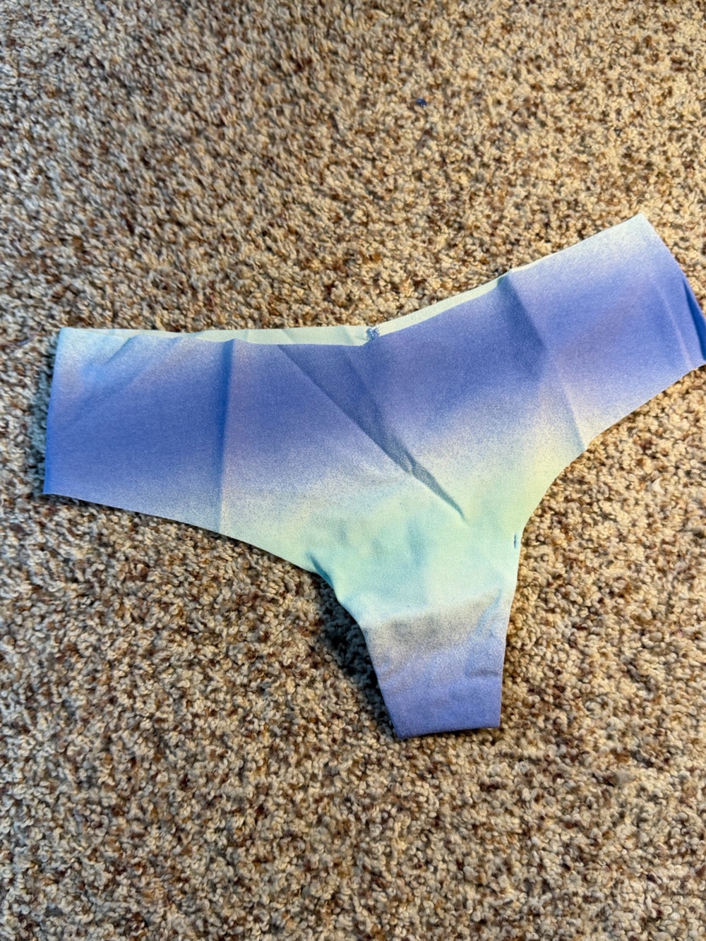 Victoria's Secret Ombre Seamless Thong - Blue & Green Size S NWT